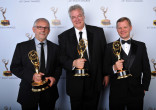 Elliot Scheinet, Tom Fleischman, and Bret Johnson at the 65th Creative Arts Emmys
