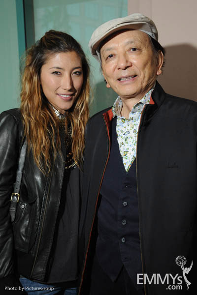 Dichen Lachman and James Hong at the Asian Pacific Americans in TV: Then &amp; Now