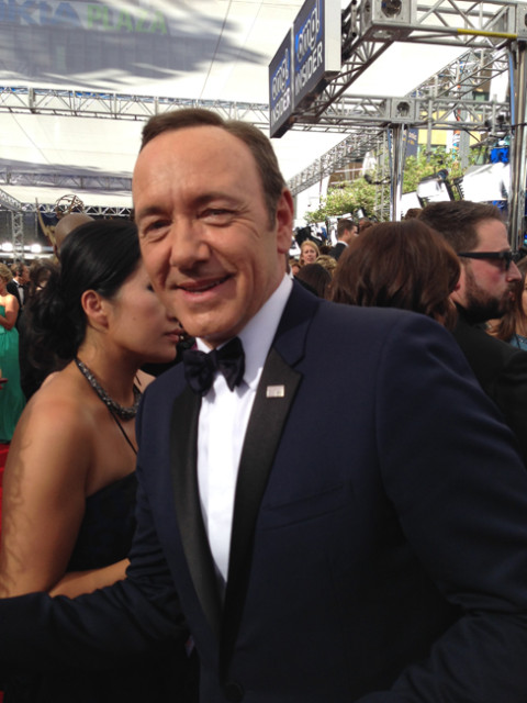 Kevin Spacey on the Red Carpet at the 65th Emmys