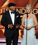 LL Cool J and Malin Akerman present the award for Outstanding Writing for a Comedy Series