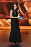 Gail Mancuso on stage at the 65th Emmys