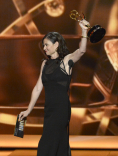 Gail Mancuso accepts the award for Outstanding Directing for a Comedy Series