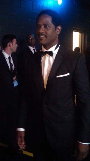 Blair Underwood backstage at the 65th Emmys
