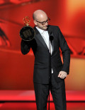Steven Soderbergh accepts the award for Outstanding Directing for a Miniseries
