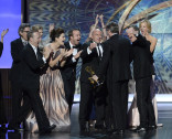 The cast and crew of Breaking Bad accepts their award for Outstanding Drama Series