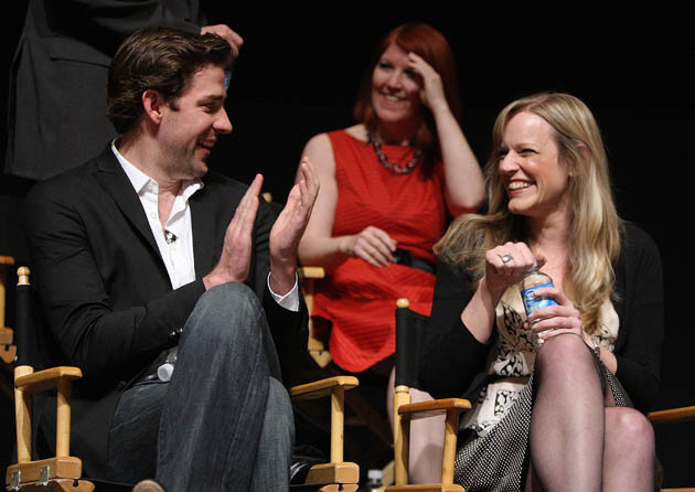 The Office - John Krasinski and producer Jennifer Celotta