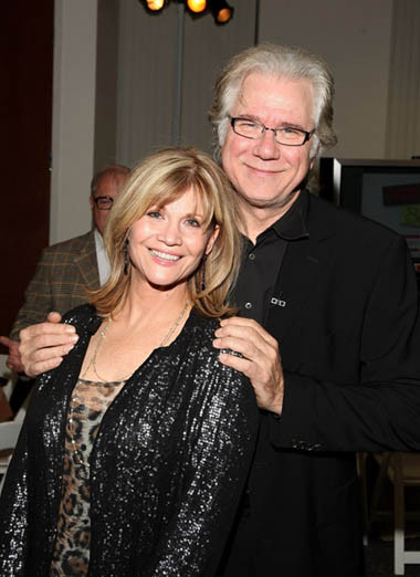 Actors Markie Post and John Larroquette