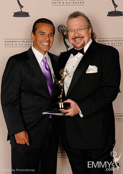 Antonio Villaraigosa, Barry Kibrick at the LA Area Regional Emmys