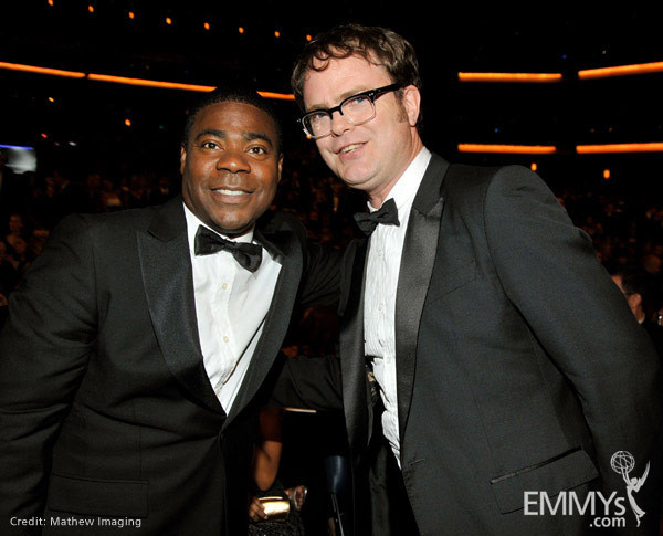 Actors Tracy Morgan and Rainn Wilson