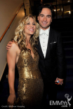 Actors Kaley Cuoco and Johnny Galecki 