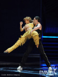 Dancers Karina Smirnoff and Maksim Chmerkovskiy