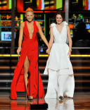 Actresses Blake Lively and Leighton Meester 