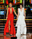 Blake Lively and Leighton Meester onstage at the 61st Primetime Emmy Awards
