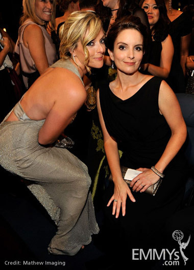 Actresses Jane Krakowski and Tina Fey
