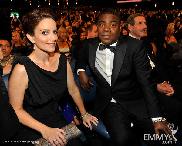 Actors Tina Fey and Tracy Morgan