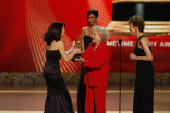 Betty White and Mary Tyler Moore present the Emmy for Outstanding Lead Actress in a Comedy Series to 30 Rock star Tina Fey