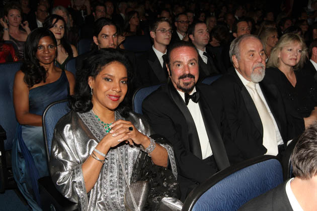 Phylicia Rashad (front left) and Audra McDonald (rear left) at the 60th Primetime Emmy Awards