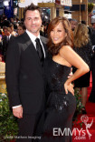 John Larusso and Carrie Ann Inaba arrives at the 62nd Annual Primetime Emmy Awards held at the Nokia Theatre