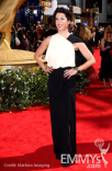 Lauren Graham arrives at the 62nd Annual Primetime Emmy Awards held at the Nokia Theatre 