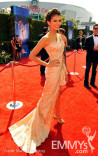 Actress Nina Dobrev arrives at the 62nd Annual Primetime Emmy Awards held at the Nokia Theatre
