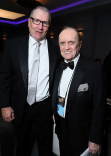Ed O&#039;Neill and Bob Newhart hang out in the Audi Green Room at the 65th Emmy Awards.