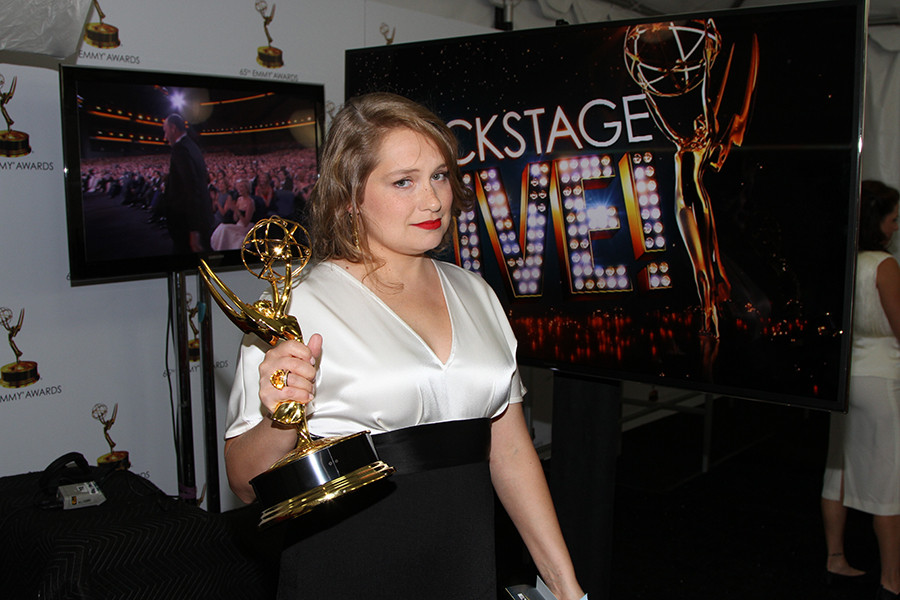 Merritt Wever at the Backstage Live Social Media Cam.