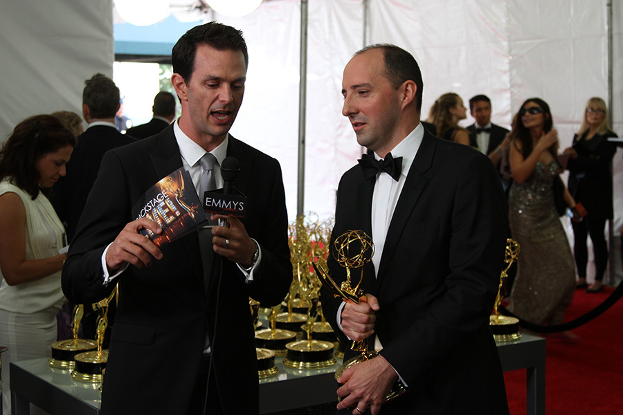 Tony Hale speaks with Marc Istook at the Backstage Live Social Media Cam.