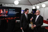 Steven Soderbergh speaks with Marc Istook at the Backstage Live Social Media Cam.