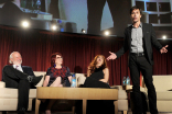 Eric McCormack. James Burrows, Megan Mullalley and Debra Messing