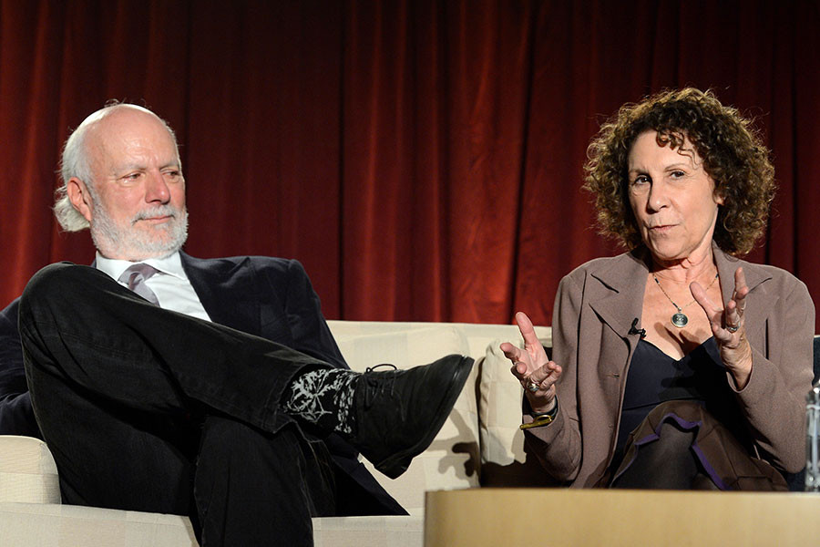 Rhea Perlman and James Burrows