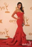 Nina Dobrev arrives at the Academy of Television Arts &amp; Sciences 63rd Primetime Emmy Awards at Nokia Theatre L.A. Live 