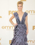 Heather Morris arrives at the Academy of Television Arts &amp; Sciences 63rd Primetime Emmy Awards at Nokia Theatre L.A. Live