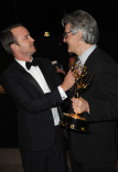 Aaron Paul and producer Dave Johnson at the Governors Ball