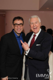 Saturday Night Live&#039;s Fred Armisen with SNL announcer and Hall of Fame inductee, Don Pardo.