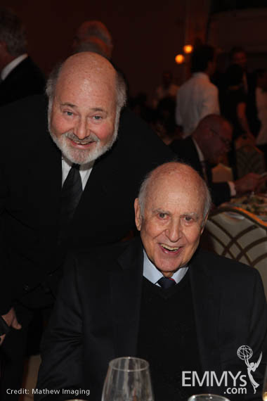 Rob Reiner with his father, Hall of Fame inductee Carl Reiner.