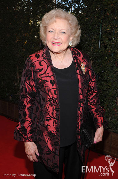 Betty White arrives at the Academy of Television Arts &amp; Sciences 63rd Primetime Emmy Awards