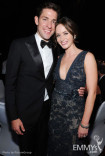 John Krasinski (L) and Emily Blunt at the Governors Ball during the Academy of Television Arts &amp; Sciences 63rd Primetime Emmys