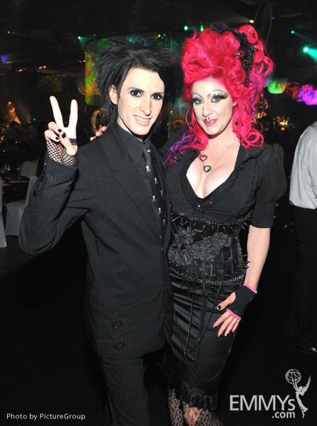 Kent Kaliber (L) and Vyxsin Fiala attend the Governors Ball during the Academy of Television Arts &amp; Sciences 63rd Primetime Emmy