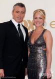 Matt LeBlanc (L) and Andrea Anders arrive at the Academy of Television Arts &amp; Sciences 63rd Primetime Emmy Awards