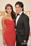 Nina Dobrev and Ian Somerhalder arrive at the Academy of Television Arts &amp; Sciences 63rd Primetime Emmy Awards