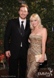(L-R) Chris Pratt and Anna Faris arrive at the Academy of Television Arts &amp; Sciences 63rd Primetime Emmy Awards