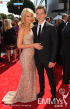 Actress Claire Danes and actor Hugh Dancy arrive at the 62nd Annual Primetime Emmy Awards held at the Nokia Theatre