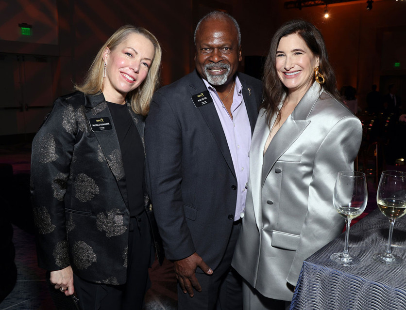 Academy governor Nicole Demerse, Academy governor Km Estes and Kathryn Hahn