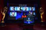 Mindy Kaling and Carson Daly announce the nominations for Leadind Actor in a Drama.