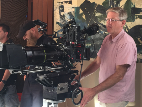 John Inwood on set