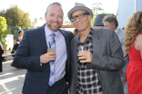 Steve Rice of Comedy Warriors with television producer Bob Nickman (Rita Rocks, According to Jim, Roseanne, Freaks and Geeks) at the Seventh Annual Television Academy Honors in Beverly Hills, California.