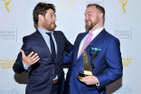 Adam Pally and Chase Chambers at the 37th College Television Awards at the Skirball Cultural Center on Wednesday, May 25, 2016, in Los Angeles.
