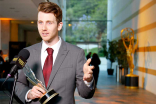 Beecher Reuning speaks at the Thank-You Cam at the 37th College Television Awards at the Skirball Cultural Center on Wednesday, May 25, 2016, in Los Angeles.