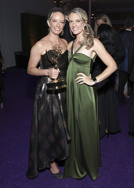 Deidre Panziera and Nicole Sabia at the 2022 Creative Arts Emmy Awards Governors Gala.