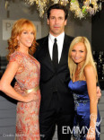 Kathy Griffin, Jon Hamm and Kristin Chenoweth at the 62nd Primetime Creative Arts Emmy Awards